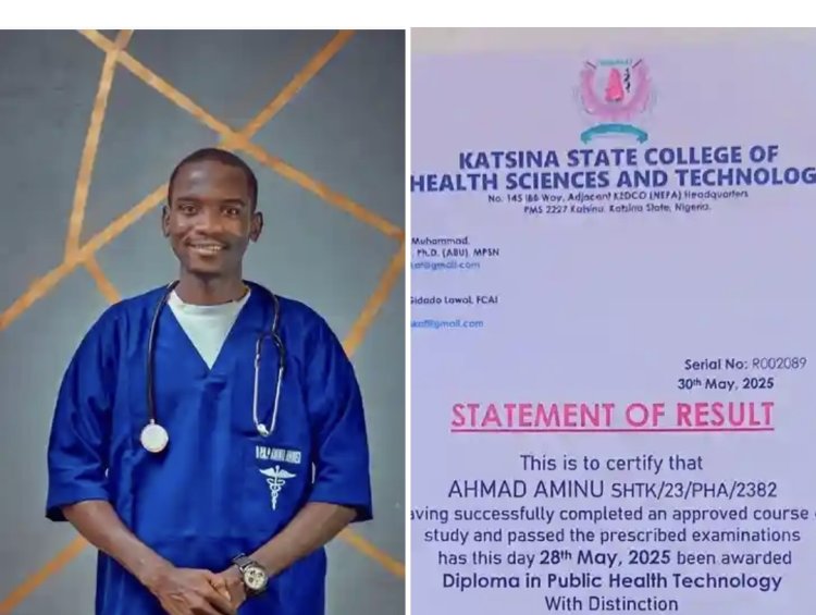 Aminu Ahmad Emerges as Public Health Prodigy with 4.92 CGPA