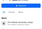 Federal University Lokoja Issues Fraud Alert Over Fake Vice Chancellor Facebook Account