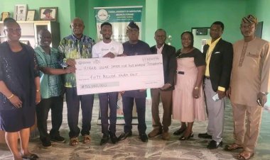 FUNAAB Celebrates Student’s National Grant Win, Urges Broader Participation in Innovation
