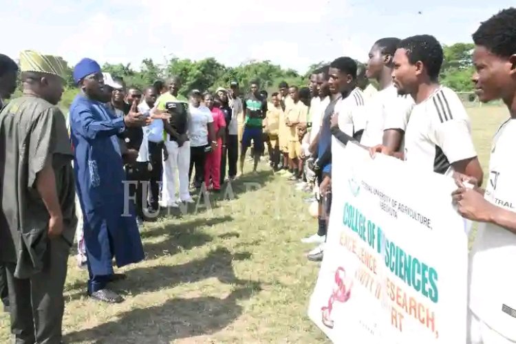 FUNAAB Kicks Off 2026 Vice-Chancellor’s Cup: Prof. Kehinde Charges Athletes to Uphold Fair Play