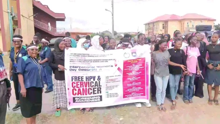 LASU Hosts HPV Awareness Walk, Offers Free Cervical Cancer Screening