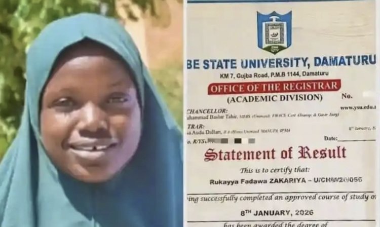 Rukayya Zakariya Fadawa Breaks Four-Year Record at Yobe State University