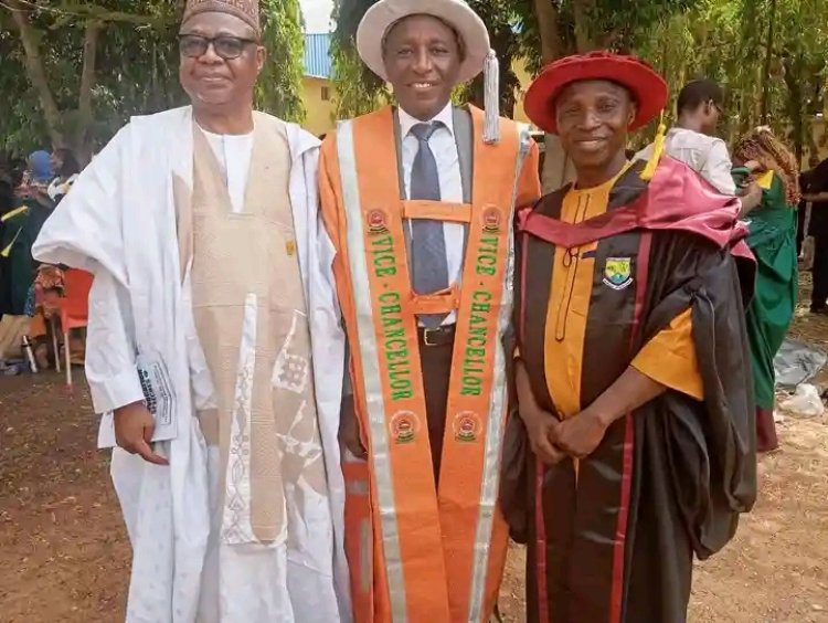 FUE Pankshin Vice Chancellor, Prof. Noel Wannang, Celebrates Academic Staff at NSUK’s 8th Combined Convocation