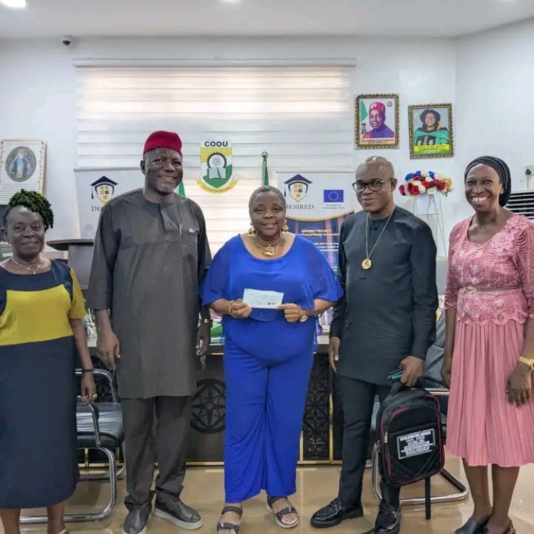 COOU Management Sciences Faculty Donates ₦500,000 to Support Institutional Development