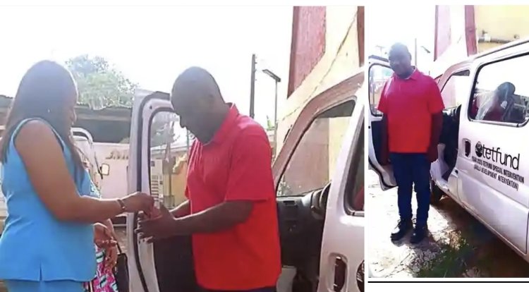 Federal Polytechnic Oko Rector Dr. Chioma Awuzie Boosts Skill Development Centre with Official Vehicle