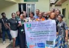 NOUN Educational Studies Students Donate Critical Medical Equipment to Lagos Office Sickbay