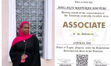 Crescent University Graduate Masturah Adelakin Excels at CIPM Induction 2026