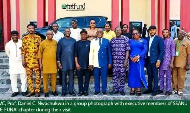 SSANU AE-FUNAI Executive Visits New VC, Advocates for Enhanced Staff Welfare and Infrastructure