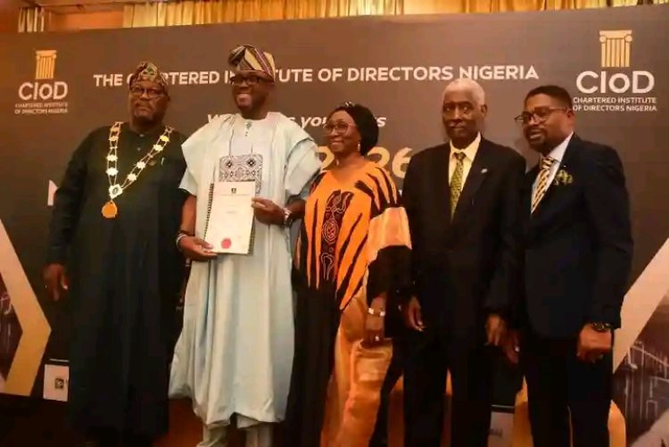 LASU Deputy Vice-Chancellor, Prof. Oseni Taiwo Afisi, Inducted into Chartered Institute of Directors Nigeria