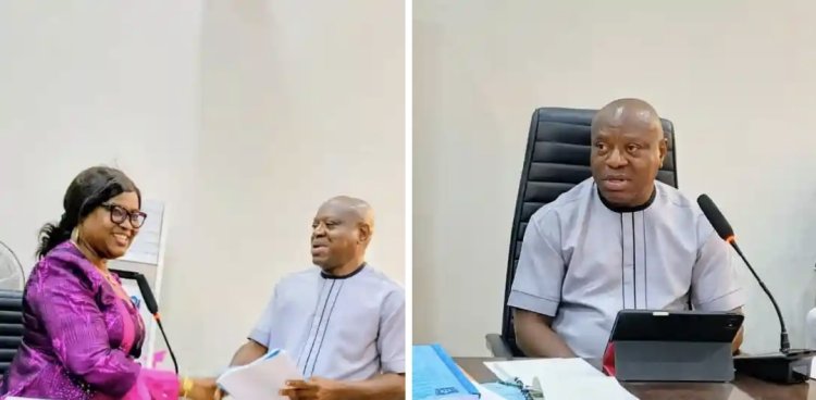 Prof. Eboh Takes the Helm at UNIDEL, Sets Bold Agenda as Prof. Chiemeke Bows Out