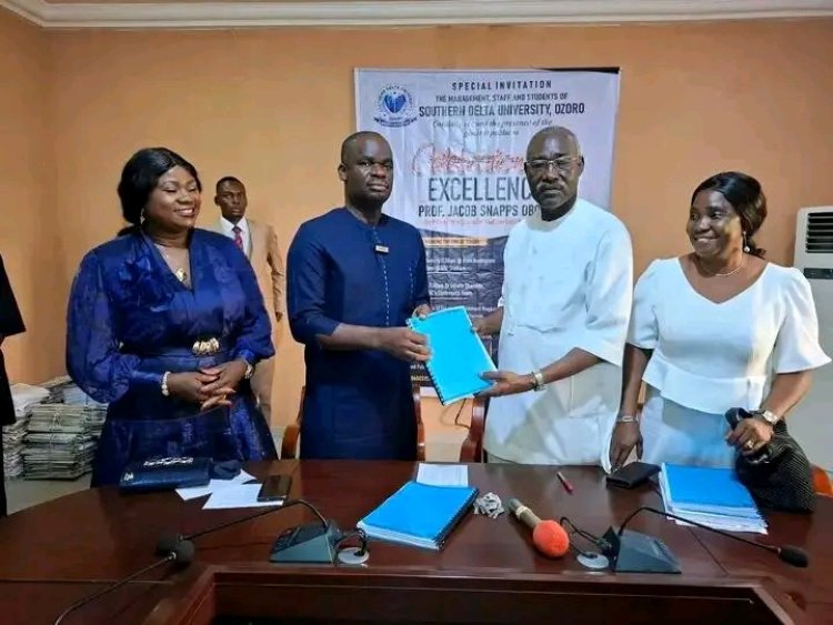 Prof. Awhefeada Takes Reins at Southern Delta University as Oboreh Exits with ₦161 Billion Asset Legacy