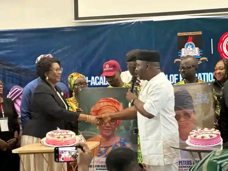 NASU Honours LASU Vice-Chancellor with Distinguished Leadership Award for Staff Welfare