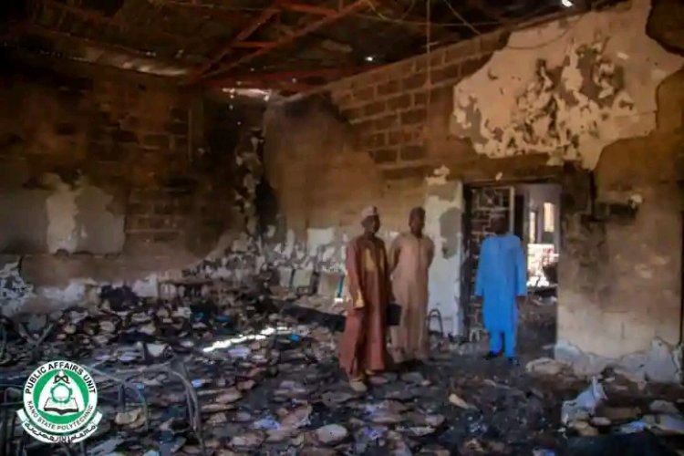 Devastating Fire Outbreak Destroys Kano State Polytechnic Main Library