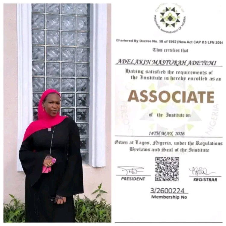 Crescent University Graduate Masturah Adelakin Excels at CIPM Induction 2026