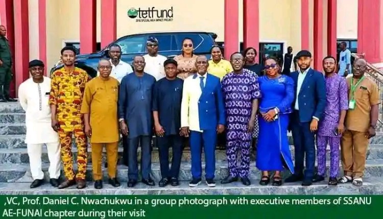 SSANU AE-FUNAI Executive Visits New VC, Advocates for Enhanced Staff Welfare and Infrastructure