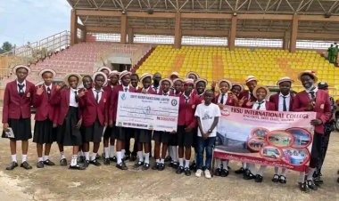 EKSU International College Emerges Third at Ekiti 2026 Children's Day March Past, Wins ₦100,000 Prize