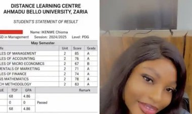 ABU Postgraduate Alumna Chioma Ikenwe Secures Distinction with Historic 4.86 CGPA