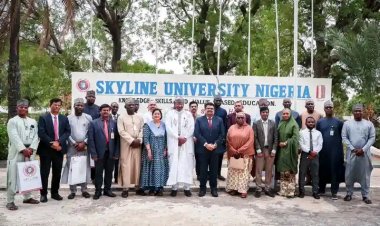KHAIRUN VC Leads Delegation on Courtesy Visit to Skyline University Nigeria