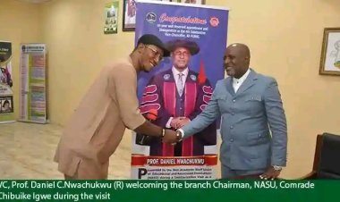 AE-FUNAI Vice-Chancellor Directs Immediate Upgrade of Qualified Junior Staff