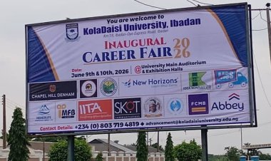 Experts Urge Students to Embrace Entrepreneurship and Digital Skills at Kola Daisi University Career Fair
