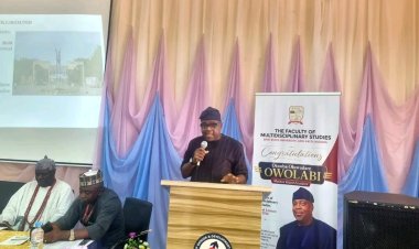 Otunba Oluwadare Owolabi Delivers Maiden Annual Lecture at EKSU, Donates ₦5 Million to Faculty