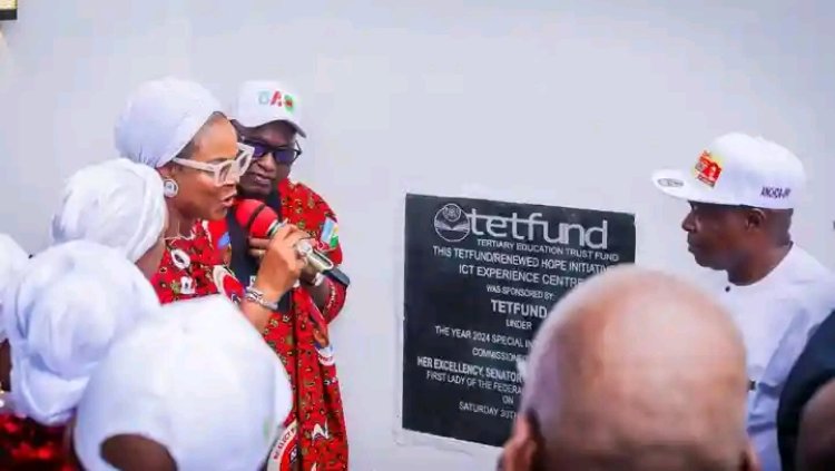 Nigeria's First Lady, Oluremi Tinubu Commissions N1Bilion ICT Centre at EKSU, Reaffirms Commitment to Digital Empowerment