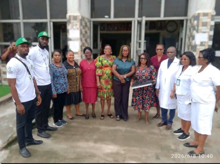 Quantus Medical Foundation Donates Laptop to ABSUTH Medical Records Department