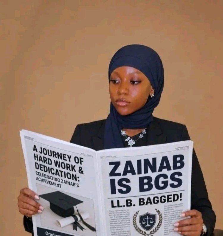 Bayero University Kano Celebrates Zainab Hammed, Faculty of Law Best Graduating Student