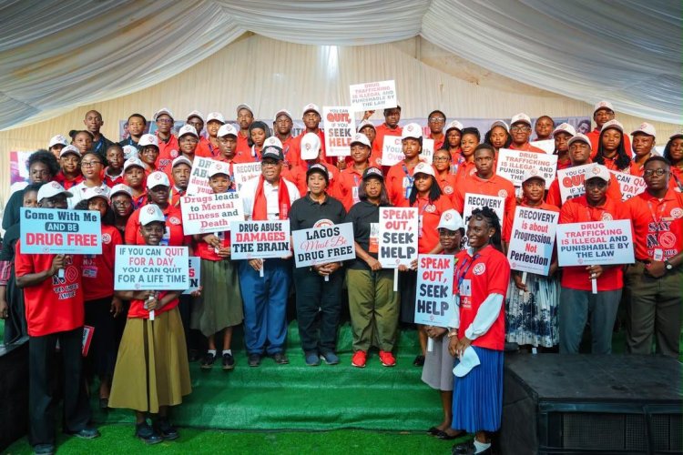Lagos First Lady Dr. (Mrs.) Claudiana Ibijoke Sanwo-Olu  Intensifies Anti-Drug Campaign, Inaugurates WADA Club at Caleb University