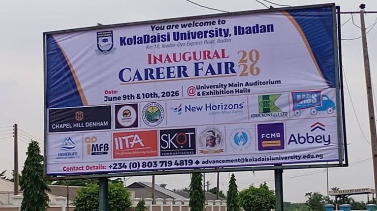 Experts Urge Students to Embrace Entrepreneurship and Digital Skills at Kola Daisi University Career Fair