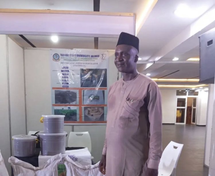 TSU Innovator Engr. Tanko Bako Showcases Bio-Organic Fertilizer at NAEng National Innovation Competition
