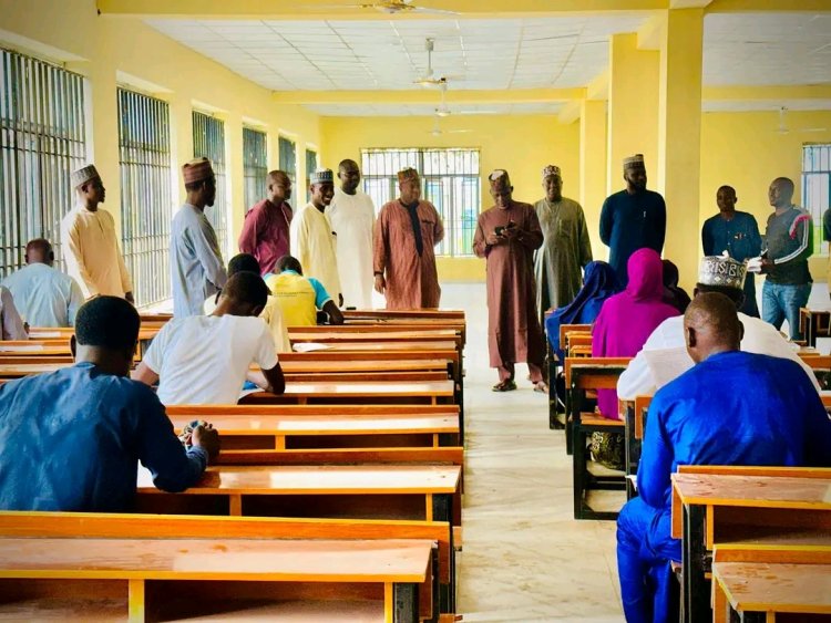 FedPoly Monguno Rector Inspects Exams, Commends Orderly Conduct, Strengthens MNJTF Ties