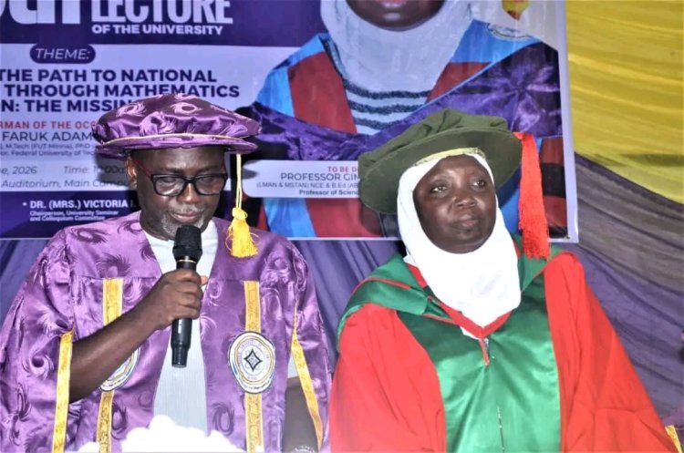 FUTMinna 128th Inaugural Lecture: Prof. Gimba Says Weak Link Between Mathematics Education and National Problems Hinders Development