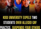 CUSTECH Expels Two Students Over Alleged Same-Sex Relationship, Suspends Four Others for Fighting