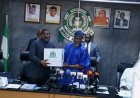 Oloyede Hands Over To New Jamb Registrar As Professor Segun Aina Assumes Office