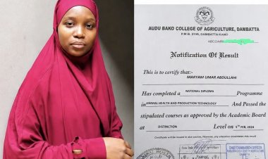 Audu Bako College Celebrates Maryam Umar Abdullahi for Bagging ND Distinction