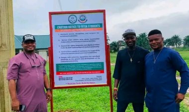NYCN Donates Regulatory Signage to Federal University of Technology Ikot Abasi
