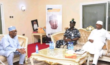 Nigeria Police Academy Commandant, AIG Atayero, Pays Special Courtesy Visit to Police Affairs Minister at His Kano Residence