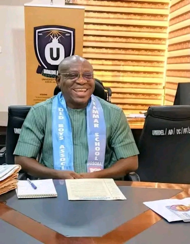 IGSOBA Rallies Support for UNIDEL Vice-Chancellor, Prof. Eric Eboh