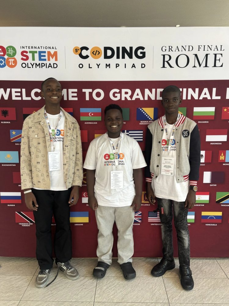 Three Young Nigerian STEM Stars Fly Nigeria’s Flag at Rome International Olympiad