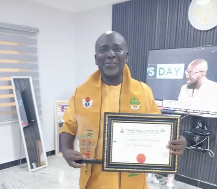 Federal University of Technology Minna VC Conferred CIPMN Fellowship