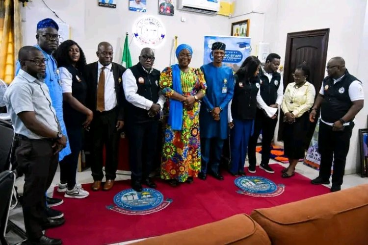 LASUED Meets LASHMA Delegation To Strengthen Health Insurance Scheme For Staff And Students