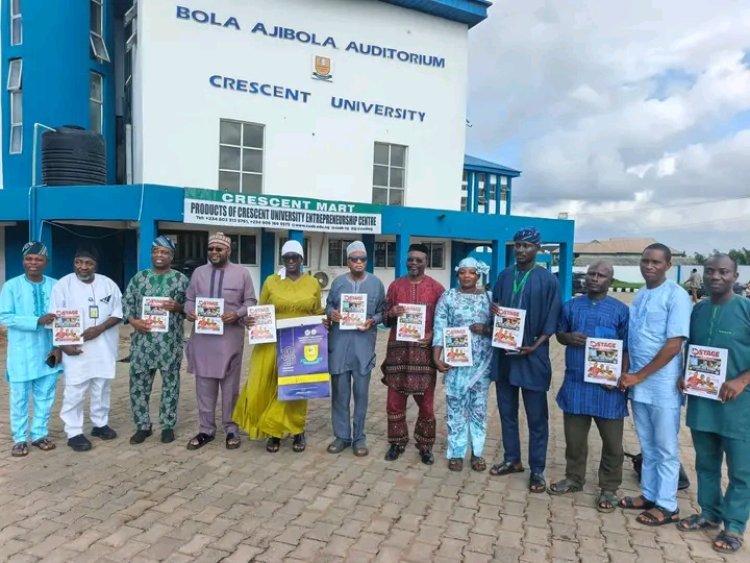Crescent University VC Commends Mass Communication Students for Producing On Stage Magazine