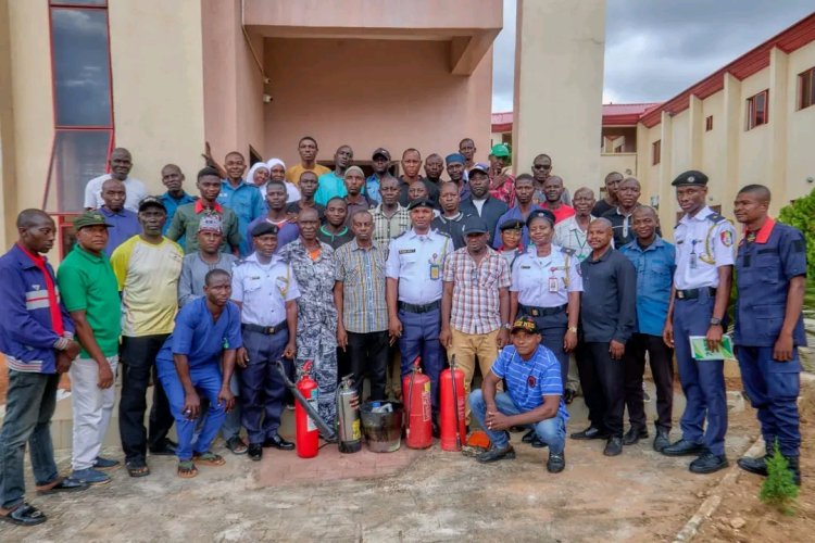 FUTH Lafia Security Unit Trained On Fire Fighting Skills