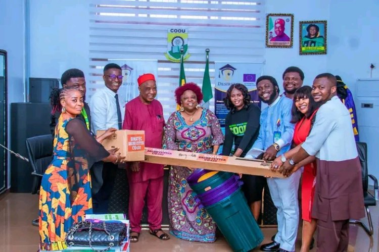 COOU History Department Reaffirms Commitment to Environmental Sustainability, Donates Sanitation Equipment