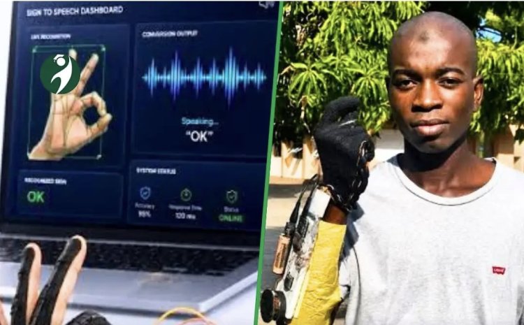 ATBU Engineering Student Develops NHED Smart Glove To Translate Sign Language Into Speech