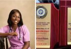 Meet Adesola Oduala, who bagged a Bachelor of Nursing Science with First Class Honours at Adeleke University, Nigeria