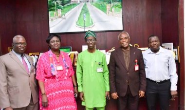 UI VC Designate Pays Courtesy Visit to UCH Management
