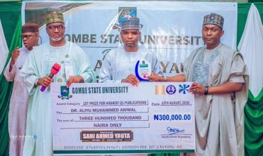 Gombe State University Celebrates Winners Of Maiden Professor Sani Ahmed Yauta Award Of Excellence
