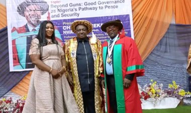 UNIZIK Professor Delivers 128th Inaugural Lecture, Says Good Governance Key To Nigeria's Peace And Security